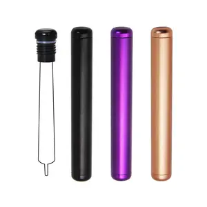킹 사이즈 튜브 용기 용 담배 홀더 맞춤형 로고 키 체인 링이있는 다양한 색상