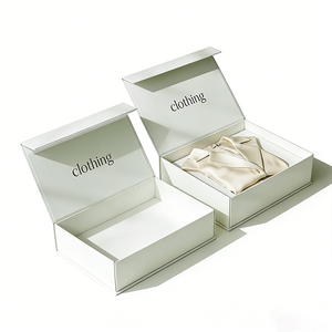 Boîtes en carton rigide de luxe avec couvercle magnétique pliable, taille personnalisée, pour vêtements, chemises, chaussures, emballages cadeaux - Product Image 4