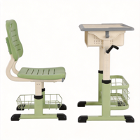 Chaise de bureau scolaire moderne avec tablette d'écriture, design ergonomique pour réduire la fatigue, matériaux de haute qualité pour une utilisation à long terme