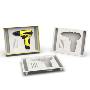 ถาดใส่เยื่อชานอ้อยบริสุทธิ์ย่อยสลายได้ตามธรรมชาติเป็นมิตรต่อสิ่งแวดล้อมสำหรับใส่บรรจุภัณฑ์ - Product Image 2