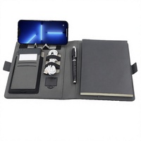 Carnet de notes A5 personnalisé avec recharge sans fil, classeur de voyage pour bureau, couleurs et logos personnalisables, support de téléphone intégré – Nouvelle année