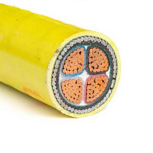 Câble d'alimentation industriel souterrain de haute qualité SWA, conducteur en cuivre toronné, blindage en fil d'acier, isolation XLPE/PVC, modèle Nxy - Product Image 1