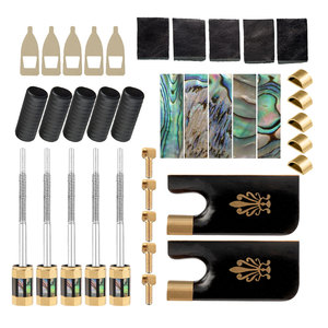 Kit de grenouillère pour <span class=keywords><strong>archet</strong></span> de <span class=keywords><strong>violoncelle</strong></span> de luthier avancé, grenouillères en ébène de qualité supérieure, œillets pour un remplacement transparent sur les archets <span class=keywords><strong>4</strong></span>/<span class=keywords><strong>4</strong></span> et <span class=keywords><strong>3</strong></span>/<span class=keywords><strong>4</strong></span> - Product Image 1