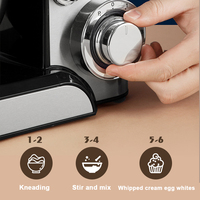 Robot culinaire électrique 1000W et batteur à gâteau Grande capacité 5,8L Acier inoxydable Appareil de cuisine automatique pour usage domestique