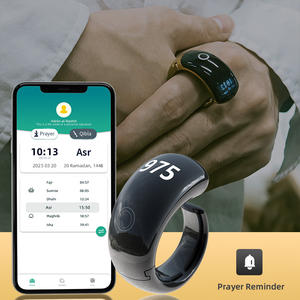 Contador Digital de Tasbih Musulmán, Anillo Inteligente Religioso con Control por Aplicación, Estuche de Plástico, Recordatorio de Oración, Alarma de Azan, Carga Inalámbrica - Product Image 4