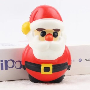 Jouet en peluche de Noël à rebond lent en PU, jouet anti-stress à presser, boule anti-stress à remontée lente pour enfants - Product Image 1