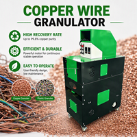 Machine de granulation de fil de cuivre, équipement de recyclage de câbles, séparation du cuivre de haute pureté, type sec, respectueux de l'environnement