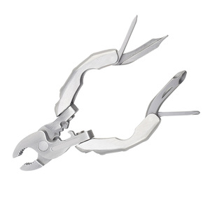 Outil multifonction <span class=keywords><strong>9</strong></span>-en-1 de poche, mini-outil portable en acier inoxydable EDC, pinces multifonctions Turtle Back pour homme - Product Image 1