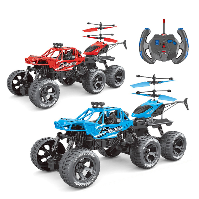 2in1 Radio Control Rc Off-road Climbing Car Low Price Toy With Sensing Control Plane