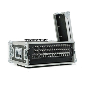 Flight case robuste en contreplaqué pour instruments de musique avec 4 roues robustes et poignées pour le transport d'équipements audio et de mixeurs - Product Image 4