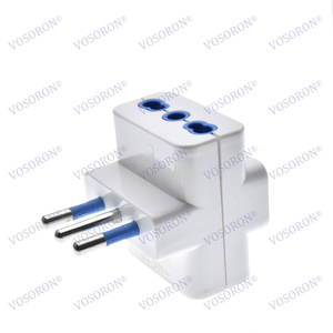 <span class=keywords><strong>Adaptateur</strong></span> <span class=keywords><strong>de</strong></span> <span class=keywords><strong>prise</strong></span> <span class=keywords><strong>de</strong></span> voyage pour l'Italie, 3 prises, <span class=keywords><strong>prise</strong></span> multiple, norme <span class=keywords><strong>italienne</strong></span>, 10A 250V - Product Image 6