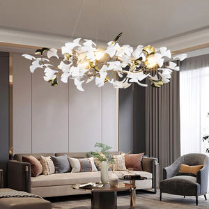 Atacado Modern D800 Copper Leaf <span class=keywords><strong>Chandelier</strong></span> Ouro Branco Decoração Interior para Home Hotel Villa Luzes Pingente em Stock - Product Image 4