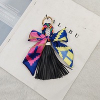 Pendentif Franges en Cuir PU pour Sac à Main, Clip pour Foulard, Porte-clés, Accessoire Charmant pour Sac de Dame