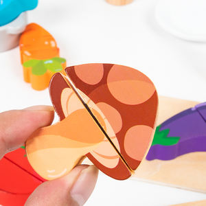 Cuisine miniature pliable en bois robuste, sans BPA, non toxique, avec accessoires de cuisine pour jeux d'imitation - Product Image 4