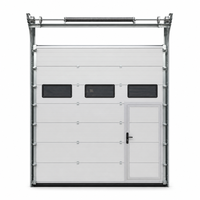 Porte sectionnelle industrielle automatique avec dispositif anti-chute et système de contrôle du moteur à démarrage progressif