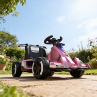 Voiture électrique intelligente à quatre roues pour enfants, kart de course intuitif avec commandes faciles d'accès pour les enfants