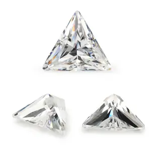 Natural crystal quartz trillion shape cut stone loose Moissanite gemstone for making jewelry healing crystal gems