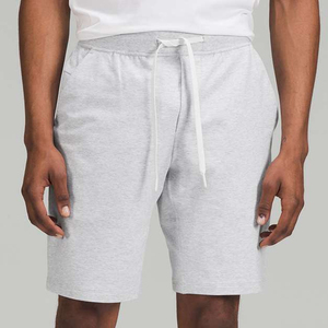 Shorts en coton à motif uni, taille mi-haute élastique, personnalisables, marque privée, style urbain, mode estivale, vente chaude - Product Image 5
