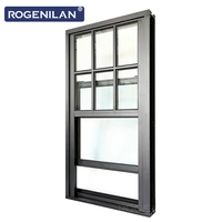 Ventanas Acústicas Personalizadas de Fábrica ROGENILAN, Ventanas de Doble Vidrio con Rejilla Acústica, Ventanas de Aluminio con Doble Vidrio para Ahorro de Energía para Viviendas