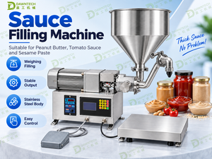 Machine de remplissage semi-automatique pour beurre de cacahuète, sauce tomate, sauce chili, pâte de sésame, confiture et pâtes épaisses - Product Image 4