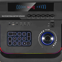 Altavoces DJ BT CH-21206 de Última Generación con Doble Woofer de 12 Pulgadas, 100W, TWS, RGB LED y Micrófonos Inalámbricos Dobles