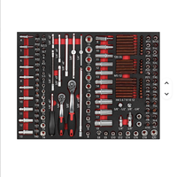 Caja de Herramientas de Acero Inoxidable CE con 7 Cajones, Nuevo Diseño en Color Verde, 349 Piezas, Juego de Herramientas Profesional OEM