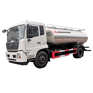 Camion-citerne à lait de 15 m³ - Camion de stockage et de transport de lait Dongfeng équipé d'un réservoir en acier inoxydable pour garder le lait frais - Product Image 1