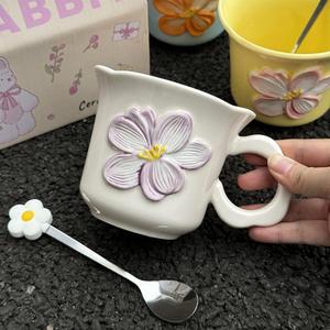 高外观利基设计花杯可爱陶瓷生日礼物纪念品商务礼品 - Product Image 4