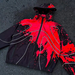 Chaqueta Impermeable de la Mejor Calidad Personalizada, Tejido para Ropa de Exterior, Chaquetas Reactivas al Calor para <span class=keywords><strong>Hombre</strong></span>, Cortavientos, Chaqueta Térmica Reactiva al Calor - Product Image 1