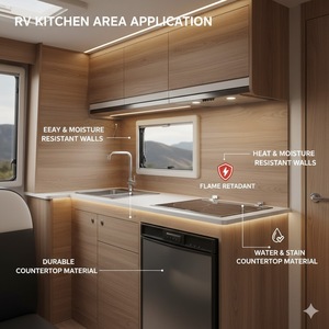 Meilleures ventes d'usine : Panneaux composites muraux en PVC au design moderne, isolation <span class=keywords><strong>pour</strong></span> camping-cars et caravanes, panneaux sandwich FRP <span class=keywords><strong>pour</strong></span> chambres froides - Product Image 2