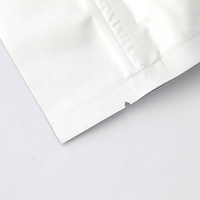 Sachets Doypack Argent Brillant Auto-scellants avec Fenêtre Transparente pour Thé et Emballage Alimentaire en Feuille d'Aluminium