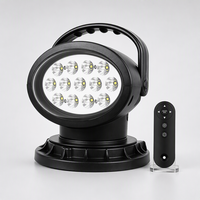 Télécommande 12V 360° °   Projecteur LED rotatif 50W, étanche IP66, avec fonction stroboscopique et base magnétique