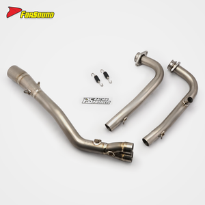 Nuevo Escape FORSOUND para Yamaha TMAX 560, Maxi-Scooter de Dos Cilindros, Sección Delantera-Media de Titanio, Instalación Directa con Tornillos - Product Image 6