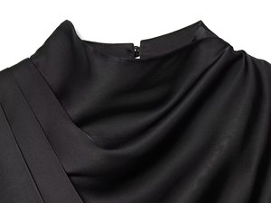 Camicia da donna primavera 2026, nuova moda casual, design a scialle, stile retrò chic a maniche lunghe. - Product Image 3