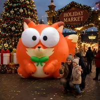 Modèle de renard gonflable personnalisé pour la décoration d'événements festifs, la publicité commerciale, les événements de carnaval