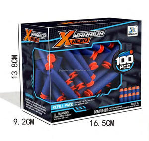 Alta calidad 100PCS/200 PCS/box <span class=keywords><strong>Balas</strong></span> <span class=keywords><strong>de</strong></span> ESPUMA EVA SUAVE para niños con paquete <span class=keywords><strong>de</strong></span> caja colorida - Product Image 1