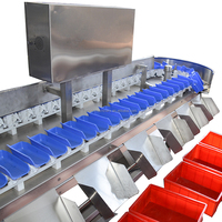 Automatische weeg-, selectie- en sorteermachine voor kersen, groenten, fruit en noten met draaischijf en hoge precisie.
