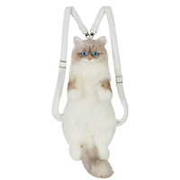 Adorable Peluche Chat Lynx Marron, Jouet en Peluche, Sac en Peluche, Poupée en Peluche
