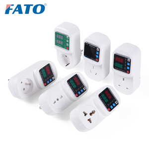 FATO LED Ekranlı Ayarlanabilir Priz 16A Tek Fazlı Aşırı Gerilim Akım Düşük Gerilim Koruyucu Güvenli AB Fişli Güç Dalgalanması Stabilizörü - Product Image 3