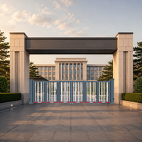 Puerta Plegable Eléctrica de Aluminio Personalizada con Control Remoto para Residencias, Hoteles, Apartamentos y Jardines