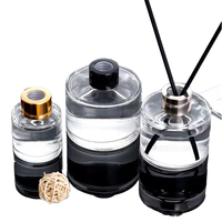 Vente en gros de diffuseurs d'ambiance personnalisés pour la maison, flacon d'huile parfumée en verre de 150 ml et 200 ml, flacon transparent pour aromathérapie, flacon vaporisateur de parfum