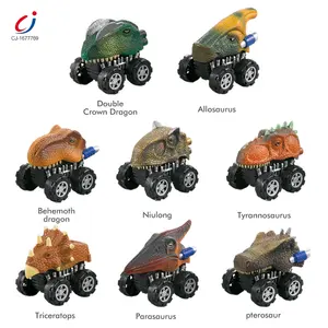 Chengji brinquedos de dinossauro, carros de brinquedo, brinquedos de carro, dinossauro, brinquedos para trás