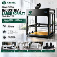 Printer 3D Format Besar Industri 1000*1000*1000mm untuk Prototipe Otomotif dan Pembuatan Suku Cadang Mobil Skala Penuh