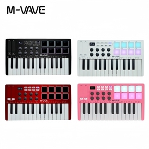 Teclado MIDI M-VAVE SMK-25 con 8 Pads Retroiluminados, Teclado Profesional para Creación de Ritmos, Keytar para Producción Musical Integrado - Product Image 1