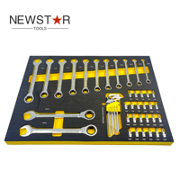 Ensemble de 6 tiroirs à outils de la marque Newstar, fabricant professionnel, outils à main CR-V, y compris tournevis, douilles, pinces, usage industriel, personnalisation OEM