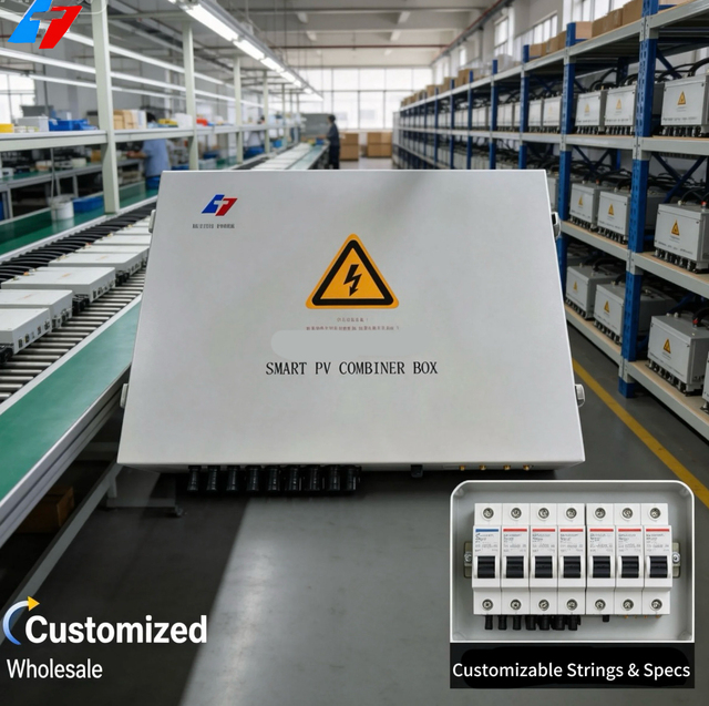 Wholesale Customized PV Combiner Box with Fuse and SPD, 12 String DC Photovoltaic Combiner Box for Solar Panel