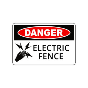 निर्माण का उपयोग खतरा उच्च वोल्टेज संकेत विद्युत शॉक खतरा अधिकृत हार्ड टिकाऊ प्लास्टिक सुरक्षा संकेत बोर्ड - Product Image 3