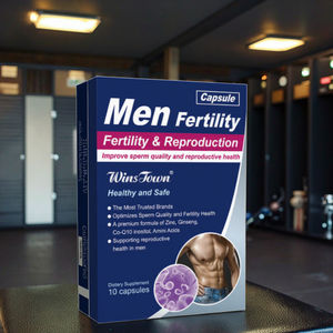 OEM Doğal Organik Bitkisel Yetişkin Erkek Doğurganlık Hapları Takviyesi, Sperm Sayısı ve Enerji için Maca ve <span class=keywords><strong>Ginseng</strong></span> İçeren, Şişede 10 Hap - Product Image 1