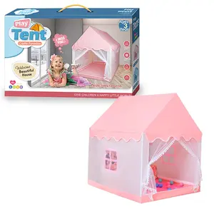 プレイハウス屋内大型テントおもちゃキッズプレイテントゲームドールハウスピンクプリンセスキャッスルプレイテント女の子用