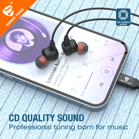 SOMIC TONE S900C Earphone In-Ear USB C Bass Berat Tipe-C Earphone Berkabel IFi Music Monitor Headphone untuk iPhone 15 16 17